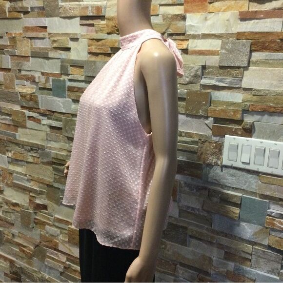 ALICE + OLIVIA Liana High Bow-Neck English Rose Blouse - Picture 3 of 12